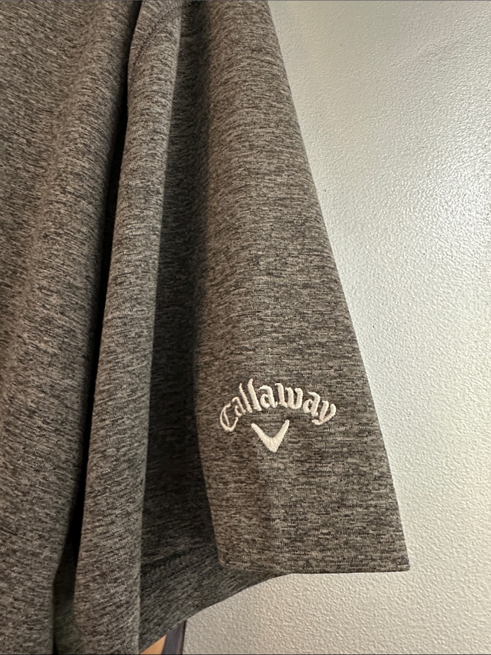 Callaway Men's Heather Charcoal Polo - Picture 3 of 4